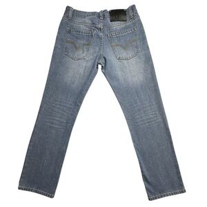 Linea‎ Uomo Jeans Mens 32x32 Blue Modern Straight Fit Denim LU Pants Classic